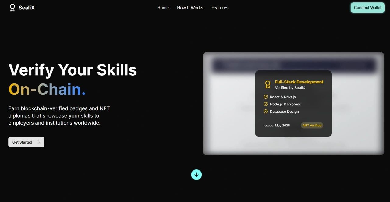 SealiX landing page
